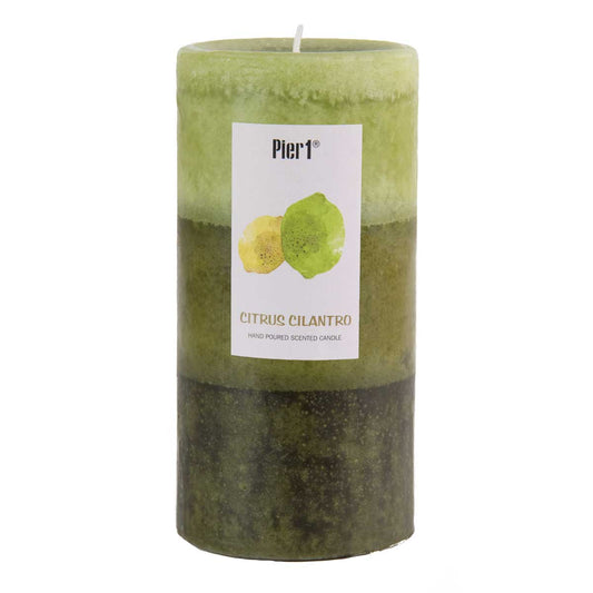 Pier 1 Citrus Cilantro® Layered 3x6 Pillar Candle