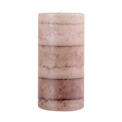 Pier 1 Vintage Linens Layered 3x6 Pillar Candle